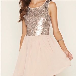 Forever 21 Rose Gold Party Dress